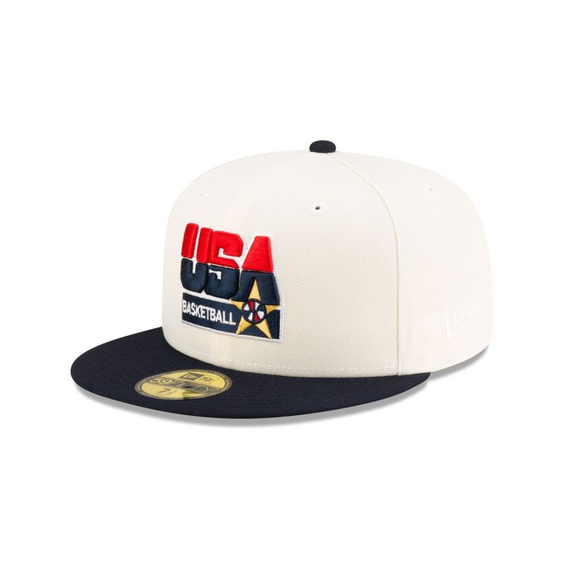 70875085 59FIFTY USABASKETBALLDREAMFW24 USABKBCL WHT 3QL