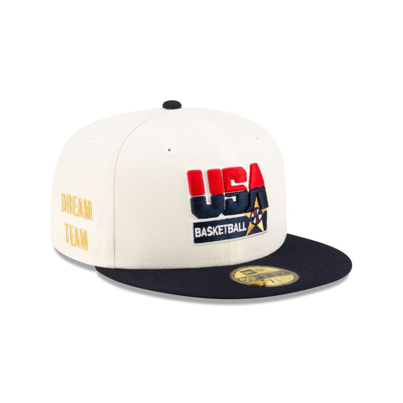 70875085 59FIFTY USABASKETBALLDREAMFW24 USABKBCL WHT 3QR