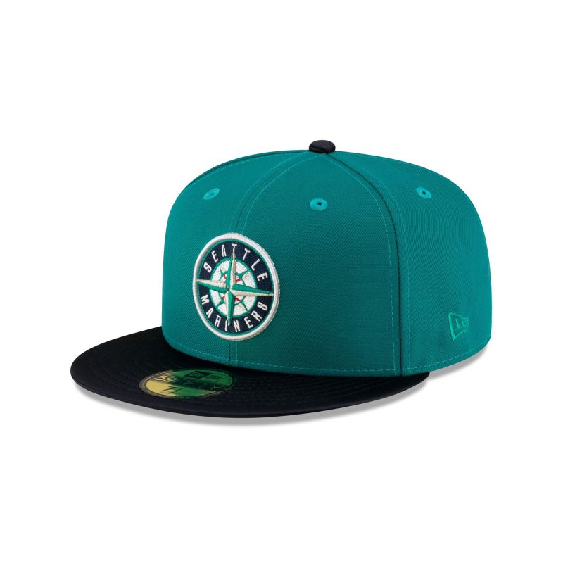 70879554 59FIFTY 5950MLBHALLOFFAME24 SEAMAR GRN 3QL