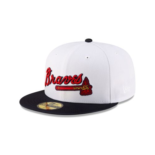 70879586 59FIFTY 5950MLBHALLOFFAME24 ATLBRA WHT 3QL