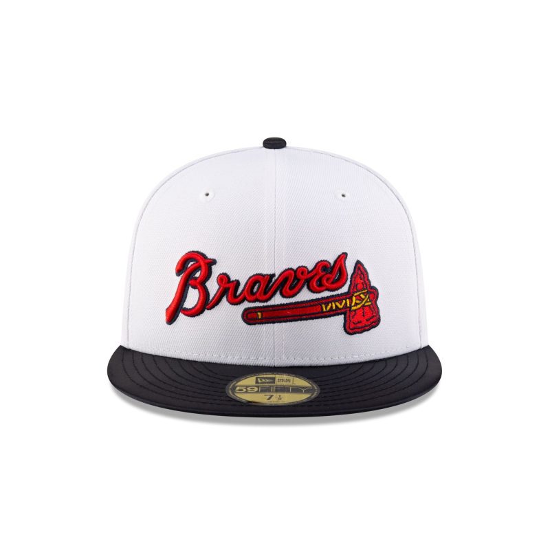 70879586 59FIFTY 5950MLBHALLOFFAME24 ATLBRA WHT F