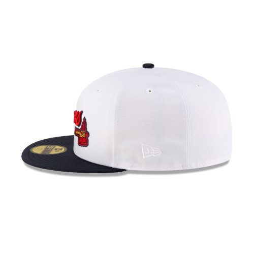 70879586 59FIFTY 5950MLBHALLOFFAME24 ATLBRA WHT LSIDE