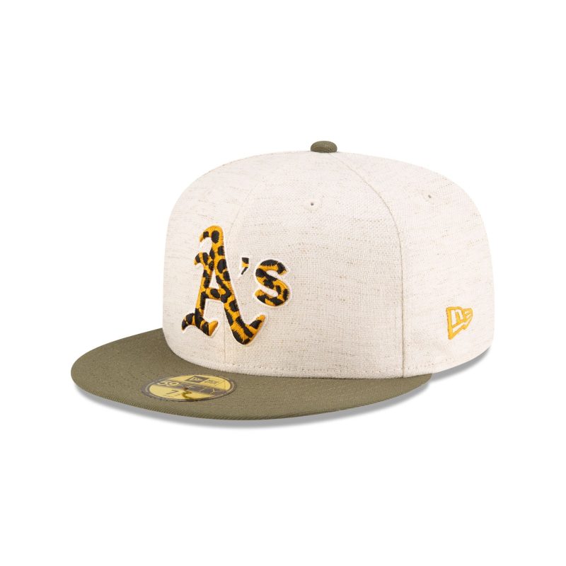 70880961 59FIFTY MLBCOLANIMALFILL OAKATHCO WHT 3QL