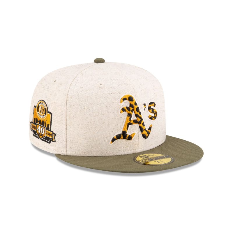 70880961 59FIFTY MLBCOLANIMALFILL OAKATHCO WHT 3QR