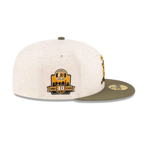 70880961 59FIFTY MLBCOLANIMALFILL OAKATHCO WHT RSIDE