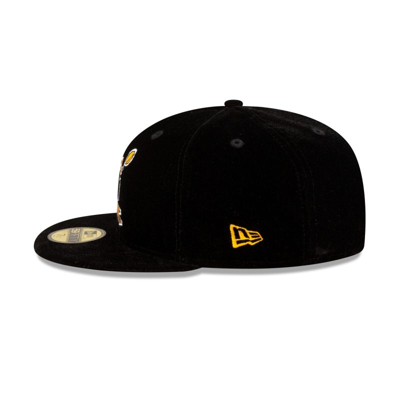 70891378 59FIFTY JUSTCAPSVELVET PITSTECC BLK LSIDE