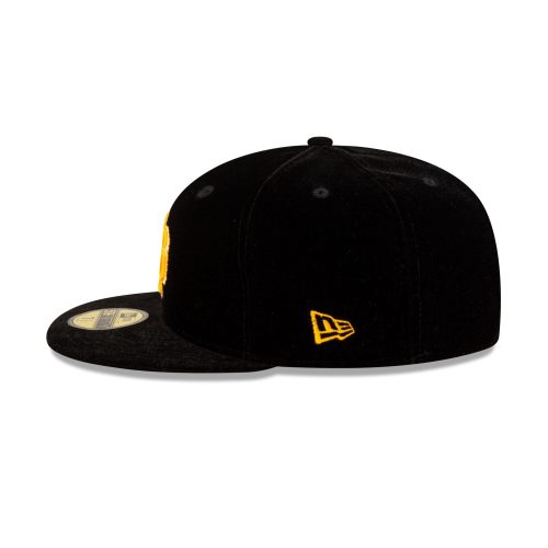 70891379 59FIFTY JUSTCAPSVELVET GREPACCC BLK LSIDE