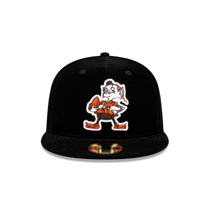 70891383 59FIFTY JUSTCAPSVELVET CLEBROCC BLK F