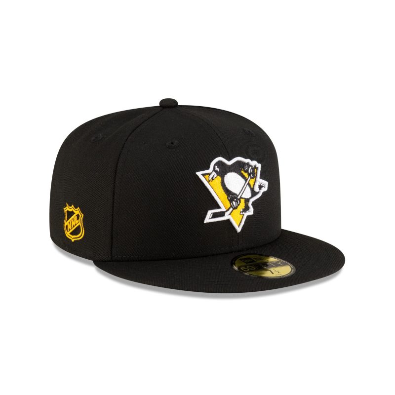 70898235 59FIFTY NHLSTOCK24 PITPEN BLK 3QR