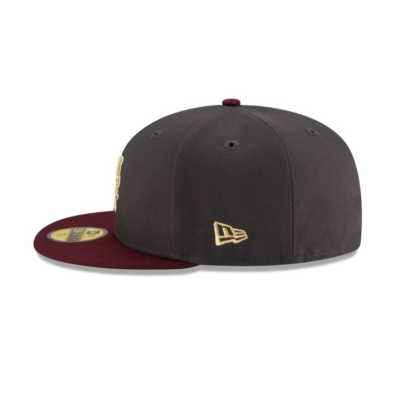 70913514 59FIFTY GRAPHITEMAROON NEYMETCO GRY LSIDE