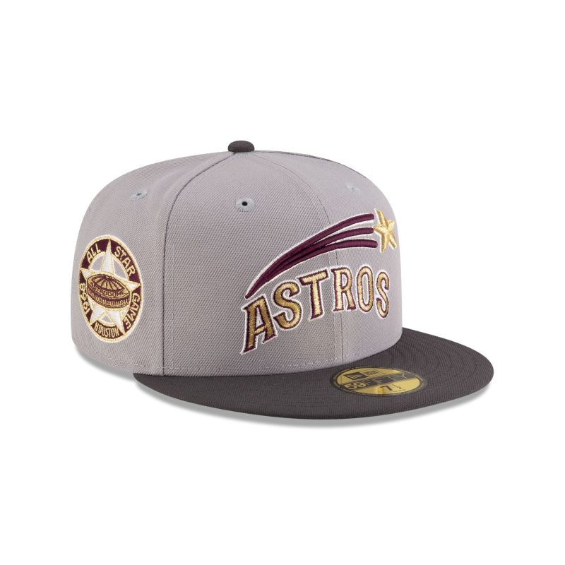 70913525 59FIFTY GRAPHITEMAROON HOUASTCO GRY 3QR