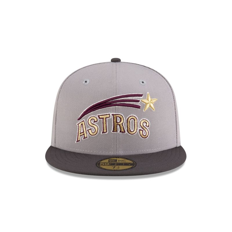 70913525 59FIFTY GRAPHITEMAROON HOUASTCO GRY F