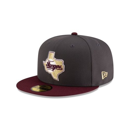 70913526 59FIFTY GRAPHITEMAROON TEXRANCO GRY 3QL