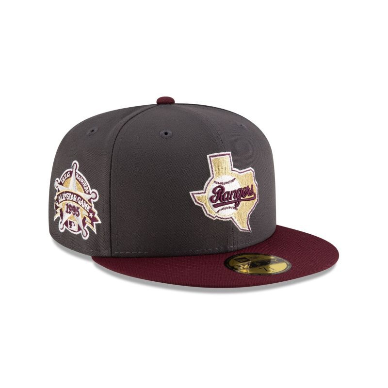 70913526 59FIFTY GRAPHITEMAROON TEXRANCO GRY 3QR